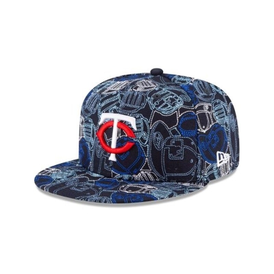 Sapca New Era Minnesota Twins MLB Chaos 59FIFTY Fitted - Albastri